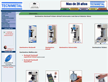 Tablet Screenshot of durometrosymicrodurometros.com